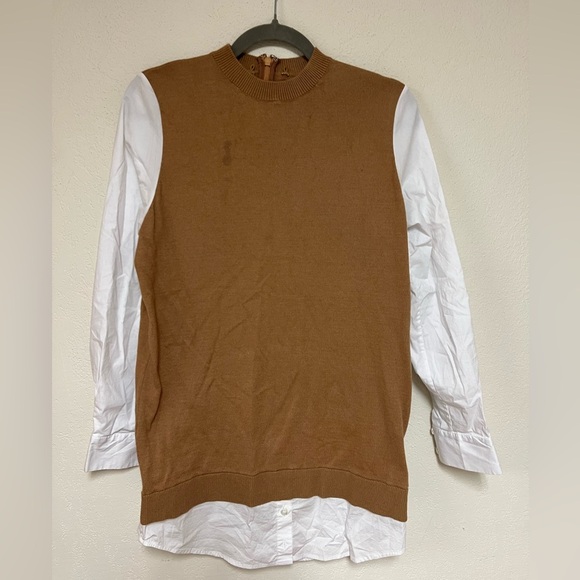 STAUD Dresses & Skirts - STAUD Women’s Mixed media shirt dress XS